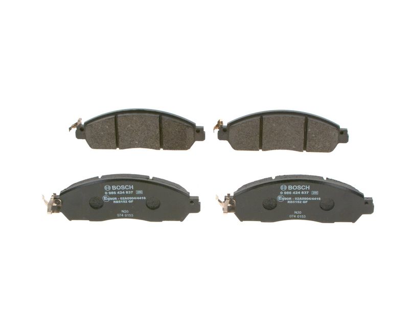 Bosch 0986424837 Brake Pad Set, disc brake - 1