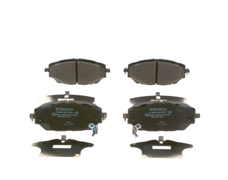 Bosch 0986424865 Brake Pad Set, disc brake - 1