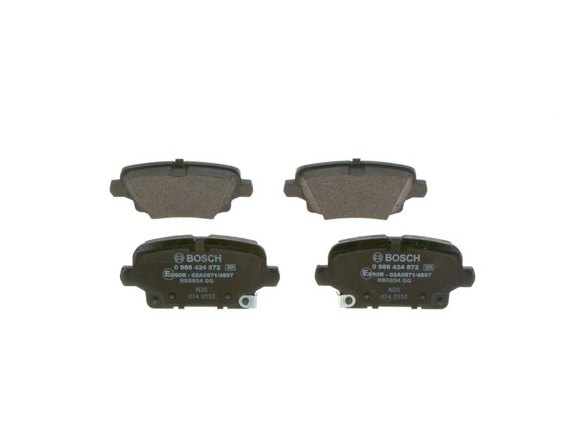Bosch 0986424872 Brake Pad Set, disc brake - 1