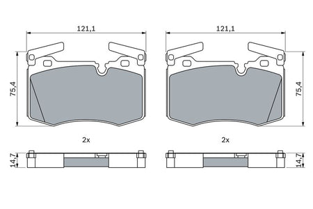 Bosch 0986424918 Brake Pad Set, disc brake - 5