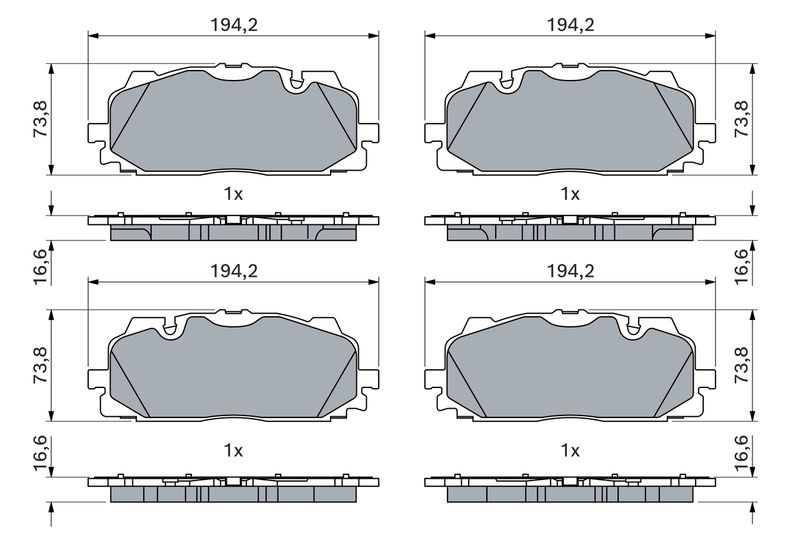 Bosch 0986424945 Brake Pad Set, disc brake - 5