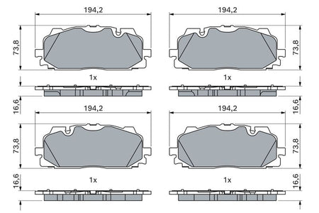 Bosch 0986424945 Brake Pad Set, disc brake - 5