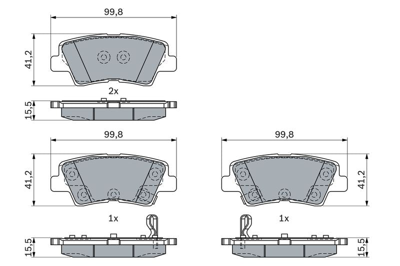 Bosch 0986424959 Brake Pad Set, disc brake - 5