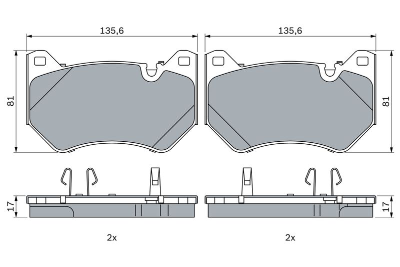 Bosch 0986424965 Brake Pad Set, disc brake - 5