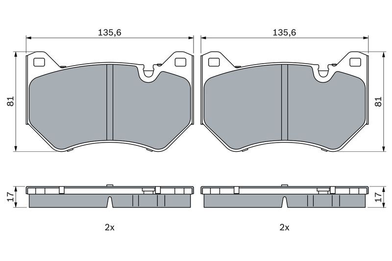 Bosch 0986424966 Brake Pad Set, disc brake - 5