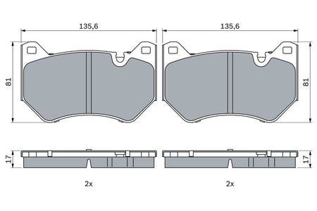 Bosch 0986424966 Brake Pad Set, disc brake - 5