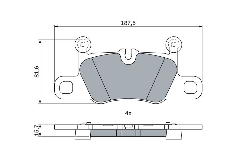 Bosch 0986424971 Brake Pad Set, disc brake - 5