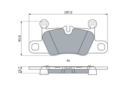 Bosch 0986424971 Brake Pad Set, disc brake - 5