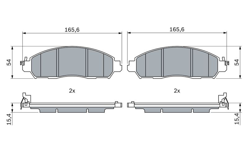 Bosch 0986424973 Brake Pad Set, disc brake - 5