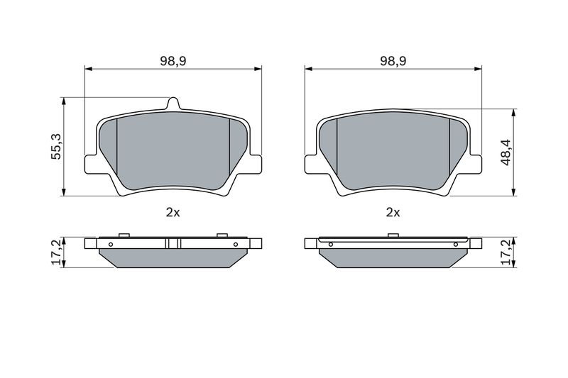 Bosch 0986424996 Brake Pad Set, disc brake - 5