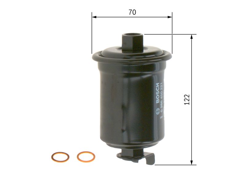 Bosch 0986450221 Fuel Filter - 5