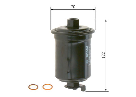 Bosch 0986450221 Fuel Filter - 5