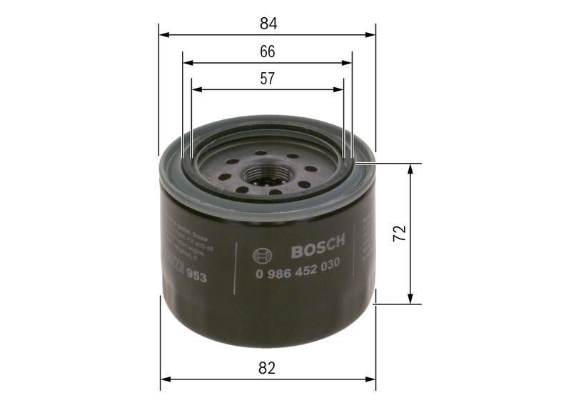 Bosch 0986452019 Oil Filter - 5