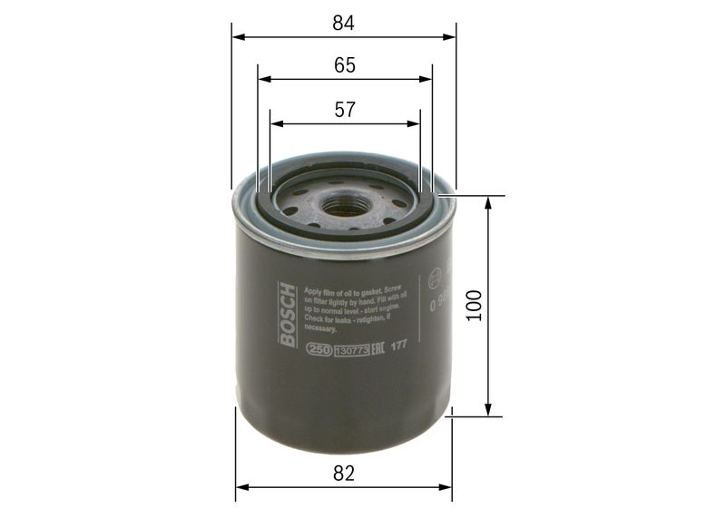 Bosch 0986452023 Oil Filter - 1