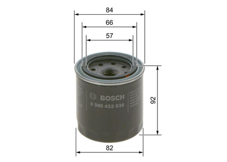 Bosch 0986452036 Oil Filter - 1