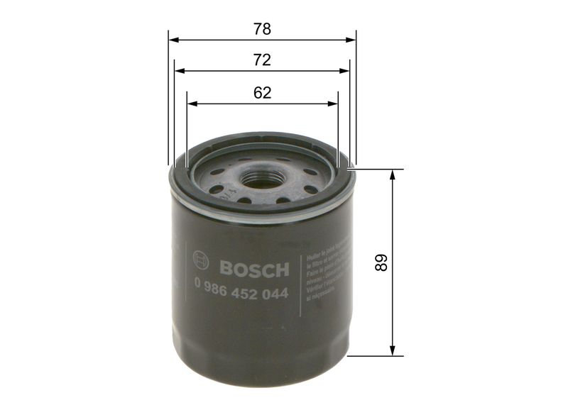 Bosch 0986452044 Oil Filter - 5
