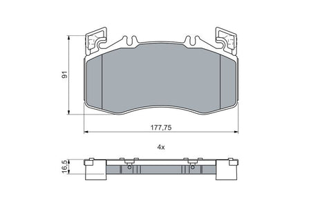 Bosch 0986460024 Brake Pad Set, disc brake - 5