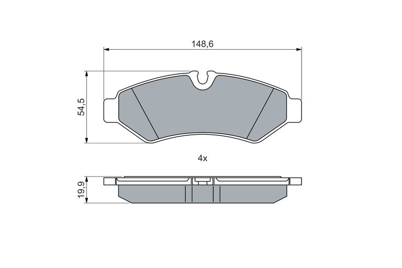 Bosch 0986460026 Brake Pad Set, disc brake - 5