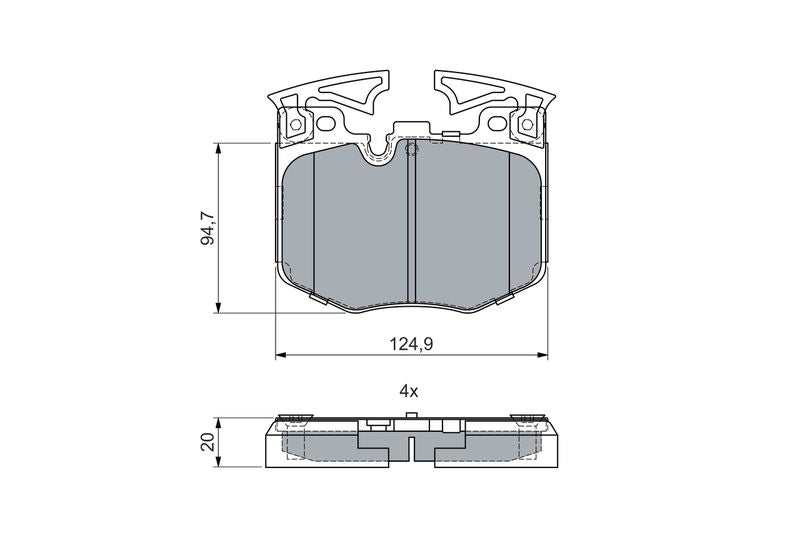 Bosch 0986460060 Brake Pad Set, disc brake - 5