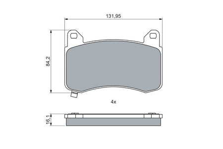 Bosch 0986460085 Brake Pad Set, disc brake - 5