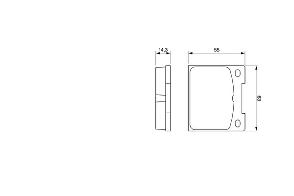 Bosch 0986460881 Brake Pad Set, disc brake - 5