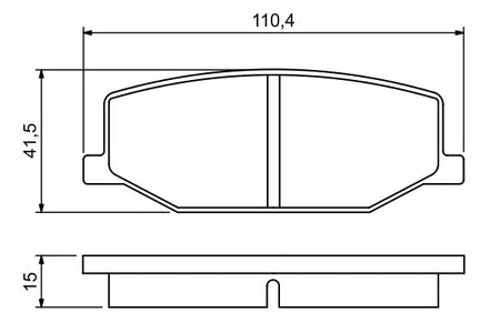 Bosch 0986460935 Brake Pad Set, disc brake - 5