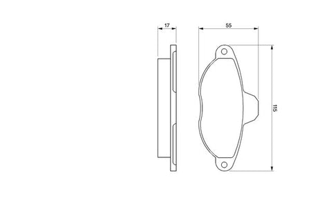 Bosch 0986460968 Brake Pad Set, disc brake - 5