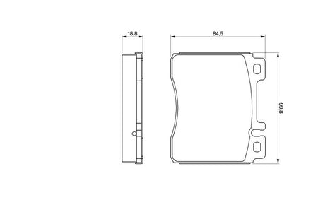 Bosch 0986460976 Brake Pad Set, disc brake - 5