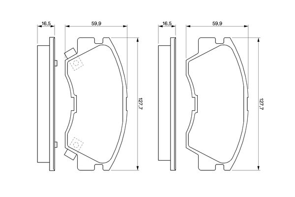 Bosch 0986460978 Brake Pad Set, disc brake - 5