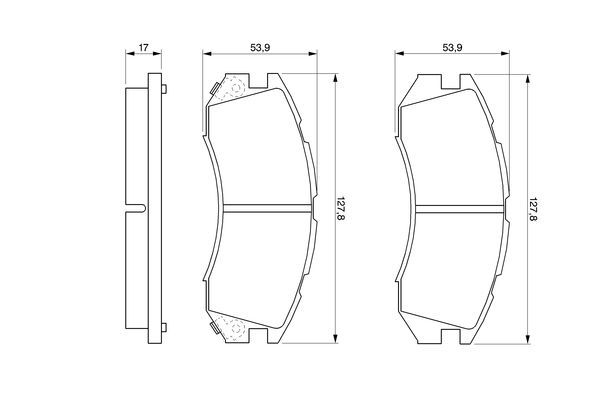 Bosch 0986460984 Brake Pad Set, disc brake - 5