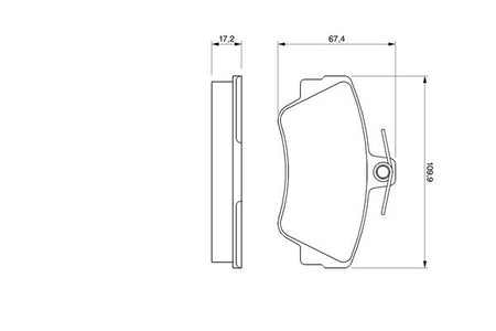 Bosch 0986460989 Brake Pad Set, disc brake - 5