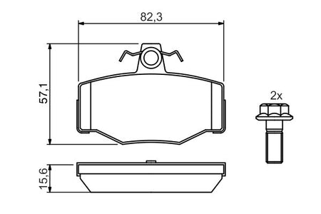 Bosch 0986460993 Brake Pad Set, disc brake - 5