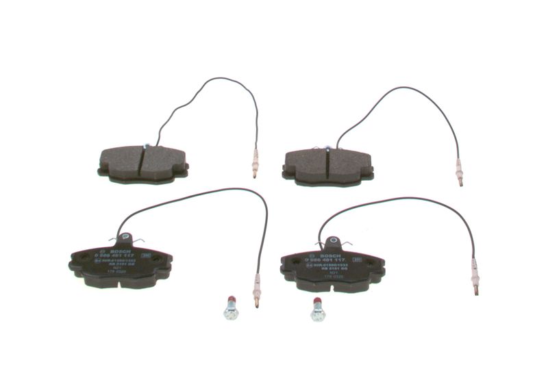 Bosch 0986461117 Brake Pad Set, disc brake - 1