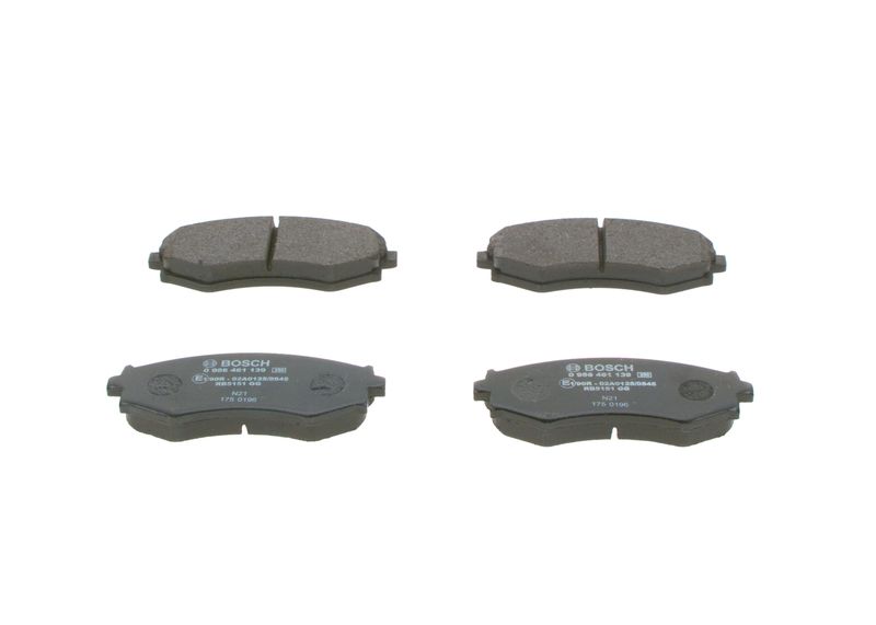 Bosch 0986461139 Brake Pad Set, disc brake - 1