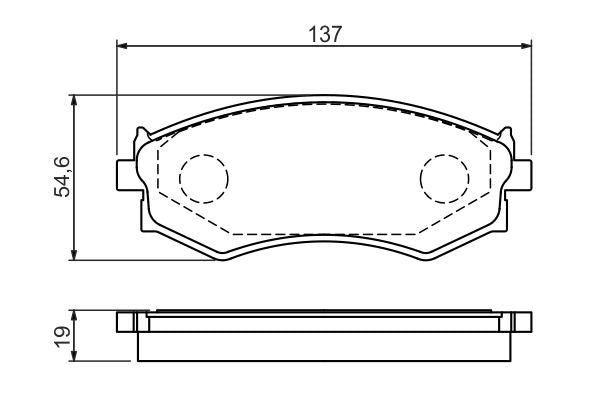 Bosch 0986461139 Brake Pad Set, disc brake - 5