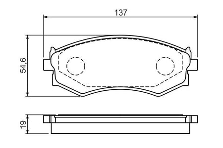 Bosch 0986461139 Brake Pad Set, disc brake - 5