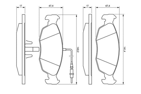 Bosch 0986461764 Brake Pad Set, disc brake - 5