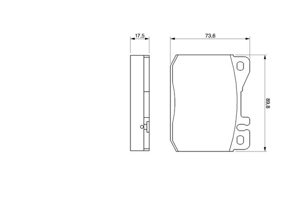 Bosch 0986463412 Brake Pad Set, disc brake - 5