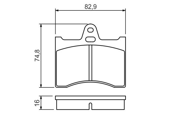 Bosch 0986463890 Brake Pad Set, disc brake - 5