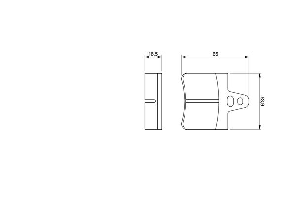 Bosch 0986465751 Brake Pad Set, disc brake - 5