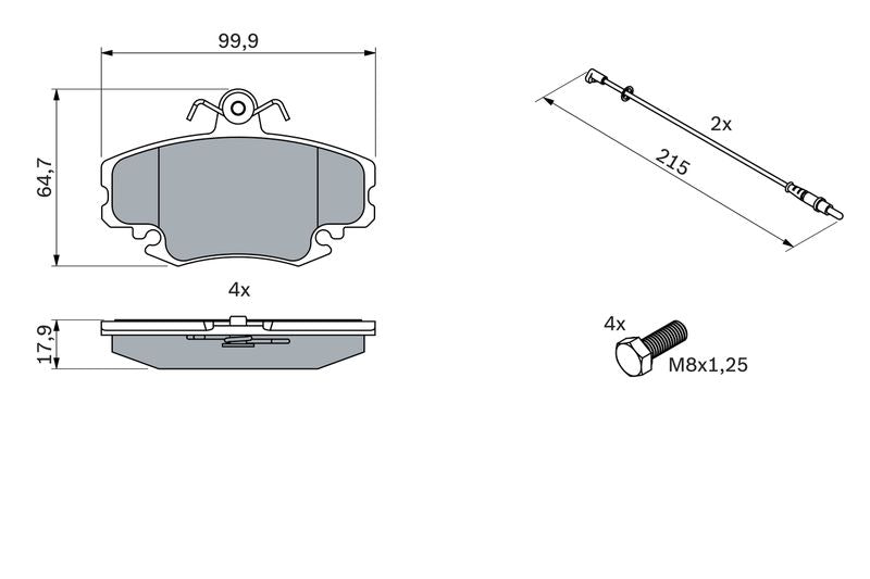 Bosch 0986467720 Brake Pad Set, disc brake - 5