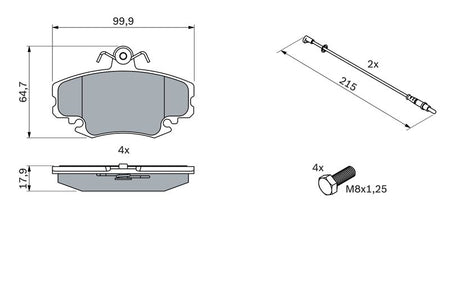Bosch 0986467720 Brake Pad Set, disc brake - 5