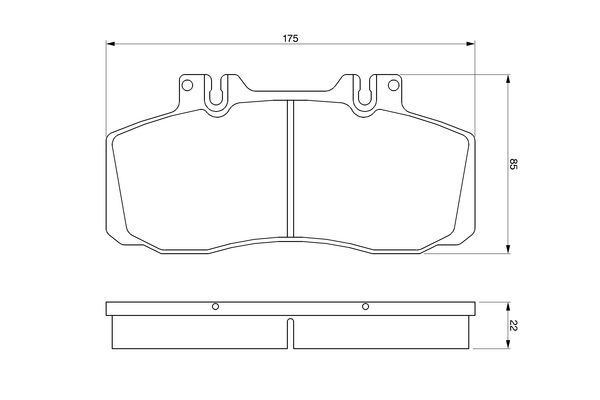 Bosch 0986468350 Brake Pad Set, disc brake - 5