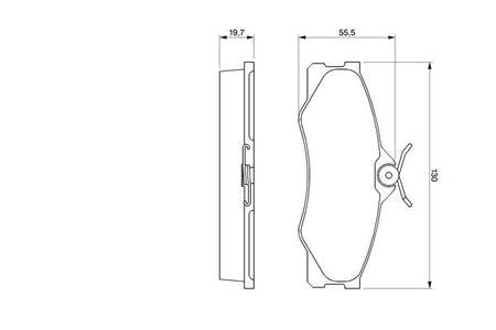 Bosch 0986469790 Brake Pad Set, disc brake - 5