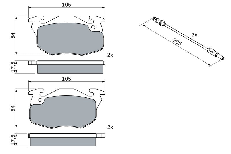 Bosch 0986469860 Brake Pad Set, disc brake - 5