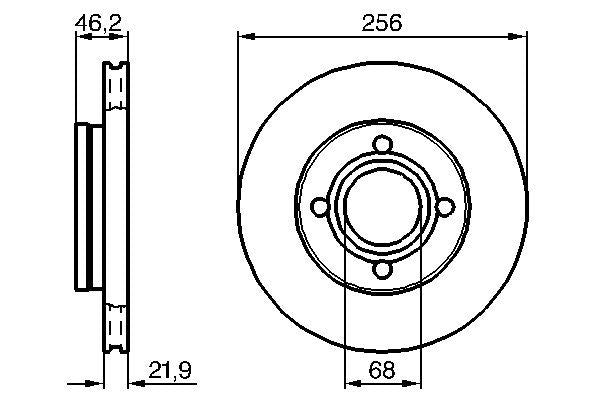 Bosch 0986478018 Brake Disc - 5