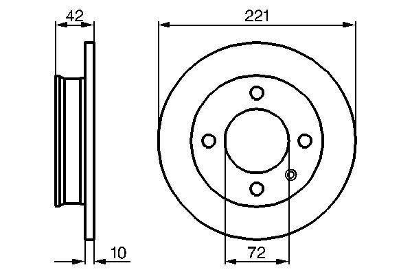 Bosch 0986478068 Brake Disc - 5