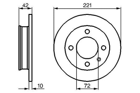 Bosch 0986478068 Brake Disc - 5