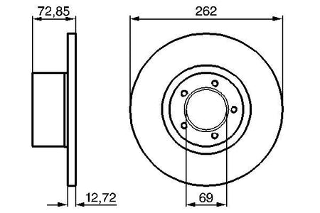 Bosch 0986478077 Brake Disc - 3