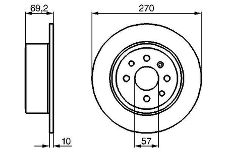 Bosch 0986478420 Brake Disc - 5